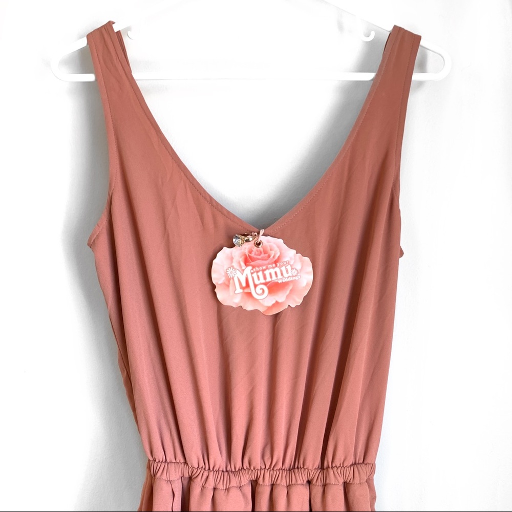 Show Me Your Mumu Kendall Dress in Rustic Mauve Crisp Size XS - Picture 6 of 10